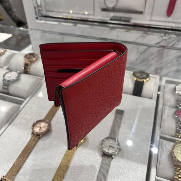 Michael Kors Cooper Pebbled Leather Billfold Wallet With Coin Pouch 36S4LCOF3I - Picture 3 of 8